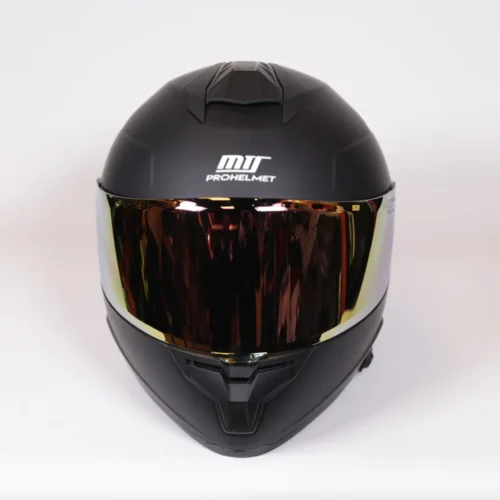 MTS X340 Mat Siyah & Turuncu İridyum Vizör